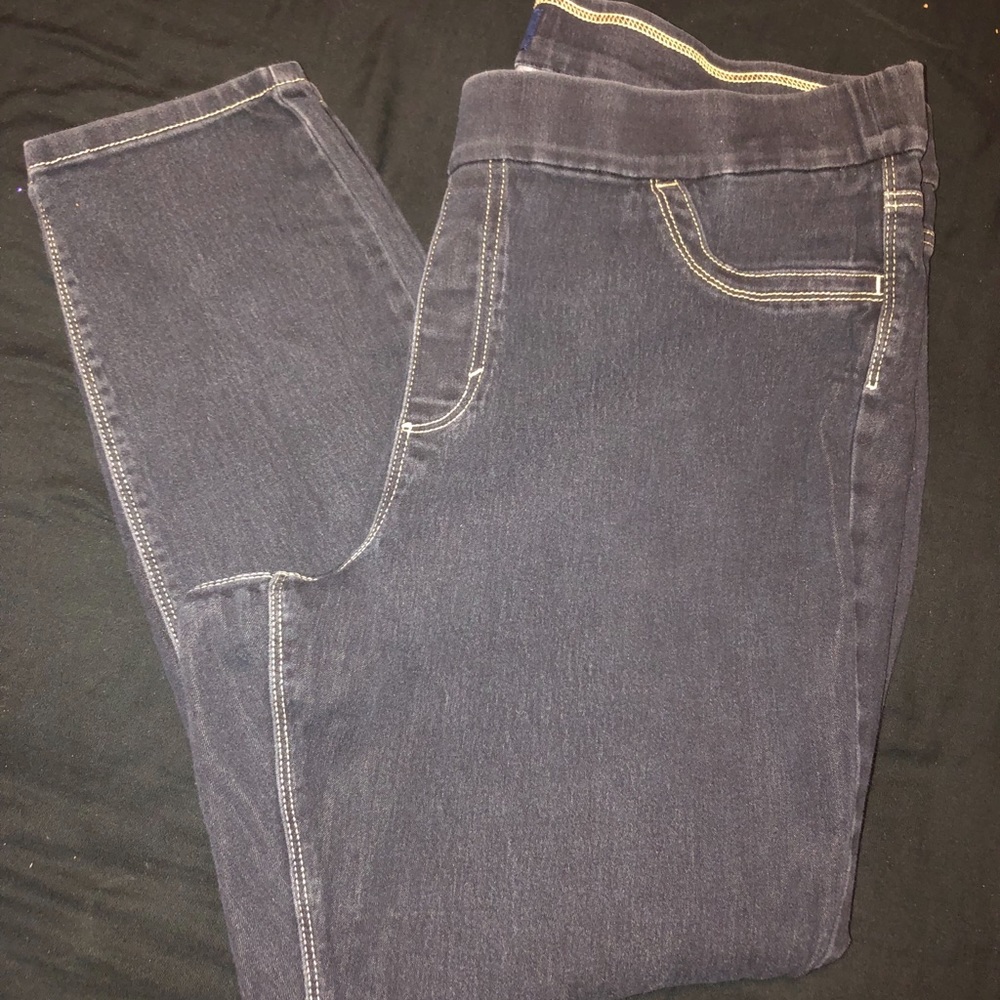 Elastic waste jeggings